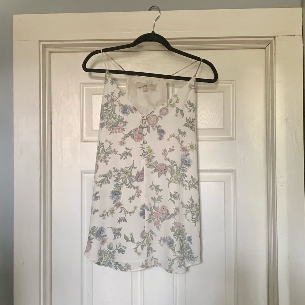 LOFT Floral Strappy Tank